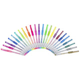 24ct Gel Pens Set – Glitter, Neon & Metallic Ink Pens with Soft Grip & Handy Clips for Note-Taking, Doodling & Creative Projects