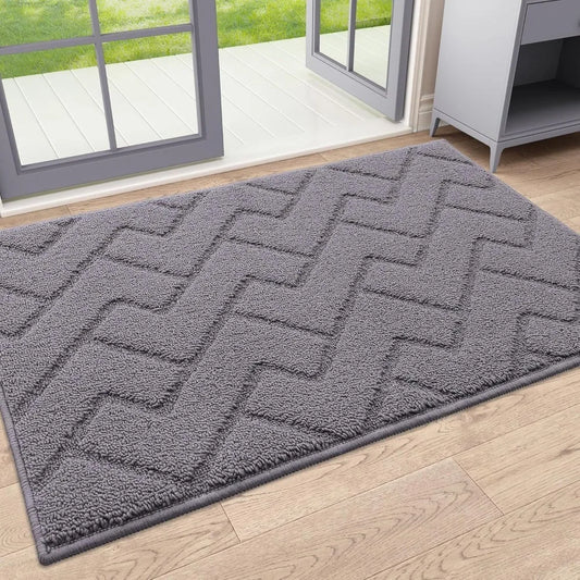 Indoor Door Mat 32″×20″ – Dirt-Resistant & High-Absorbency Rug with Non-Slip Rubber Backing