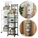 5-Tier Heavy-Duty Storage Shelves Unit – Rolling Rack with Wheels for Laundry, Kitchen & Garage