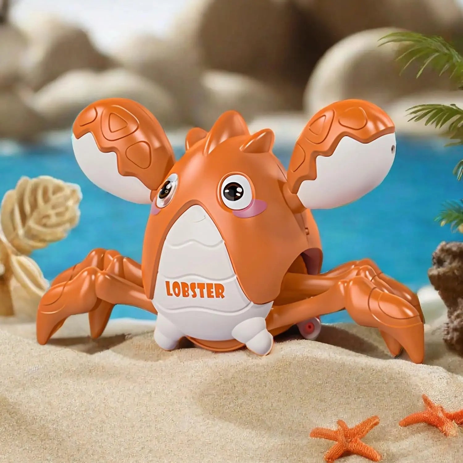 Crawling Lobster Toy – Light-Up Musical Sensory Toy for Tummy Time, Walking & Dancing Interactive Gift for Boys & Girls