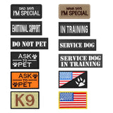 12-Piece Tactical Patch Bundle – Personalized Name ID Tags & Stickers for Dog Vest, Harness & Collar”