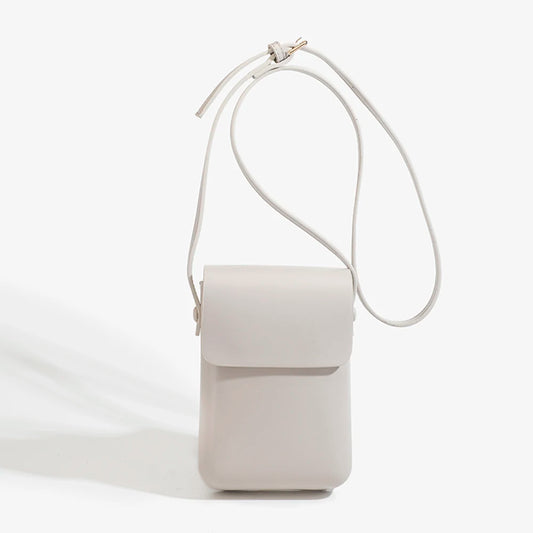 Minimalist Women’s Crossbody Bag – Retro PU Leather Shoulder Bag with Adjustable Strap