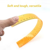 Colorful Transparent Plastic Rulers – 7-Pack School Ruler Set
