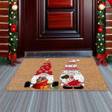 Colorful Christmas Welcome Mat – Fun Outside Entrance Doormat Rug for Home Decor 🎄✨