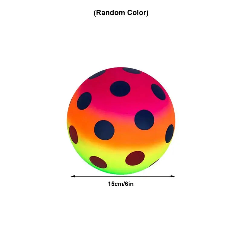 6″ Colorful Inflatable Playground Ball – PVC Sports Kickball & Handball