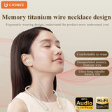 Gionee 5.3 Wireless Bluetooth Neckband Headset – Sport Neck-Hanging Earbuds with HiFi Sound, Mic & Waterproof Design