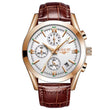 LIGE Men’s Luxury Waterproof Sport Watch – Luminous Quartz Military Leather Chronograph with Date Display