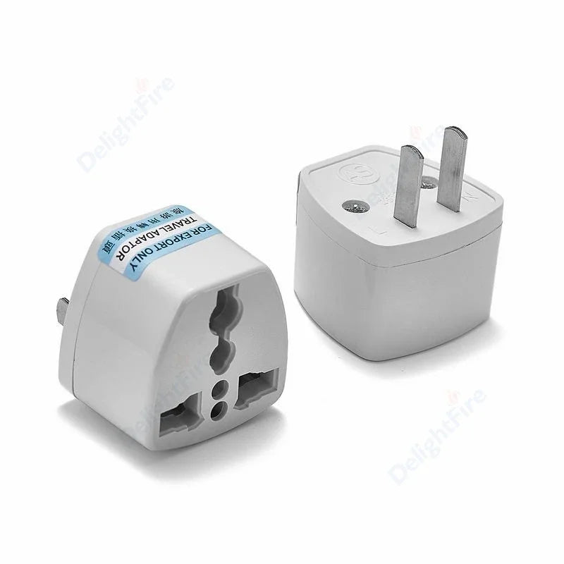 US to EU Plug Adapter – Universal Travel Power Converter for Korea, Europe, America, China, Canada, UK & AU