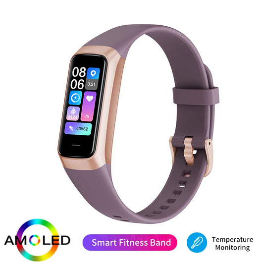 “LIGE 2025 AMOLED Smart Watch – Waterproof Fitness Tracker with Heart Rate & Blood Monitoring, Sport Smart Bracelet for Men & Women”
