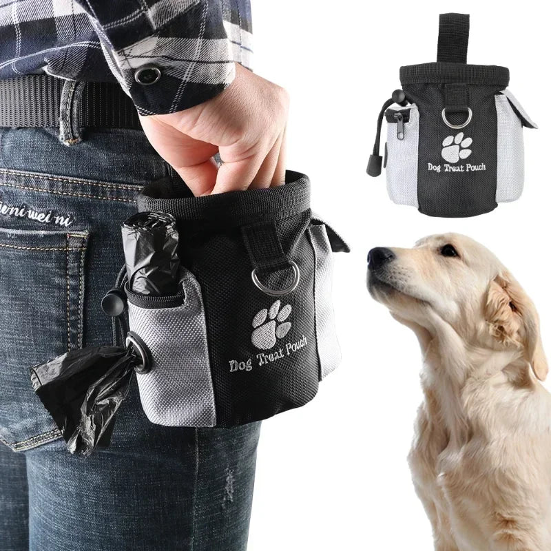 Portable Dog Treat Pouch – Outdoor Training Waist Bag & Pet Snack Food Container for Puppy Rewards