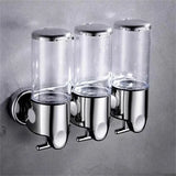 Wall-Mount Bathroom Liquid Soap Dispenser – Refillable Hand Sanitizer, Shampoo & Shower Gel Container