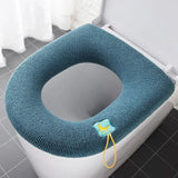 Thickened Fleece-Lined Universal Waterproof Toilet Seat Cover Pad – All-Season Comfort & Hygienic Protection