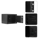 Mini Wall-Mount Electronic Code Safe Box – Black Steel 17EF Security Case for Home & Office 🔒🏠