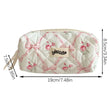 Portable Floral Pen Bag – Large Capacity Pencil Case, Multifunctional Stationery Storage Organizer for Students & School