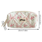 Portable Floral Pen Bag – Large Capacity Pencil Case, Multifunctional Stationery Storage Organizer for Students & School