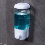 ABS Wall-Mounted Liquid Soap Dispenser – Single or Double Head Foam Hand-Wash & Shower Gel Pump