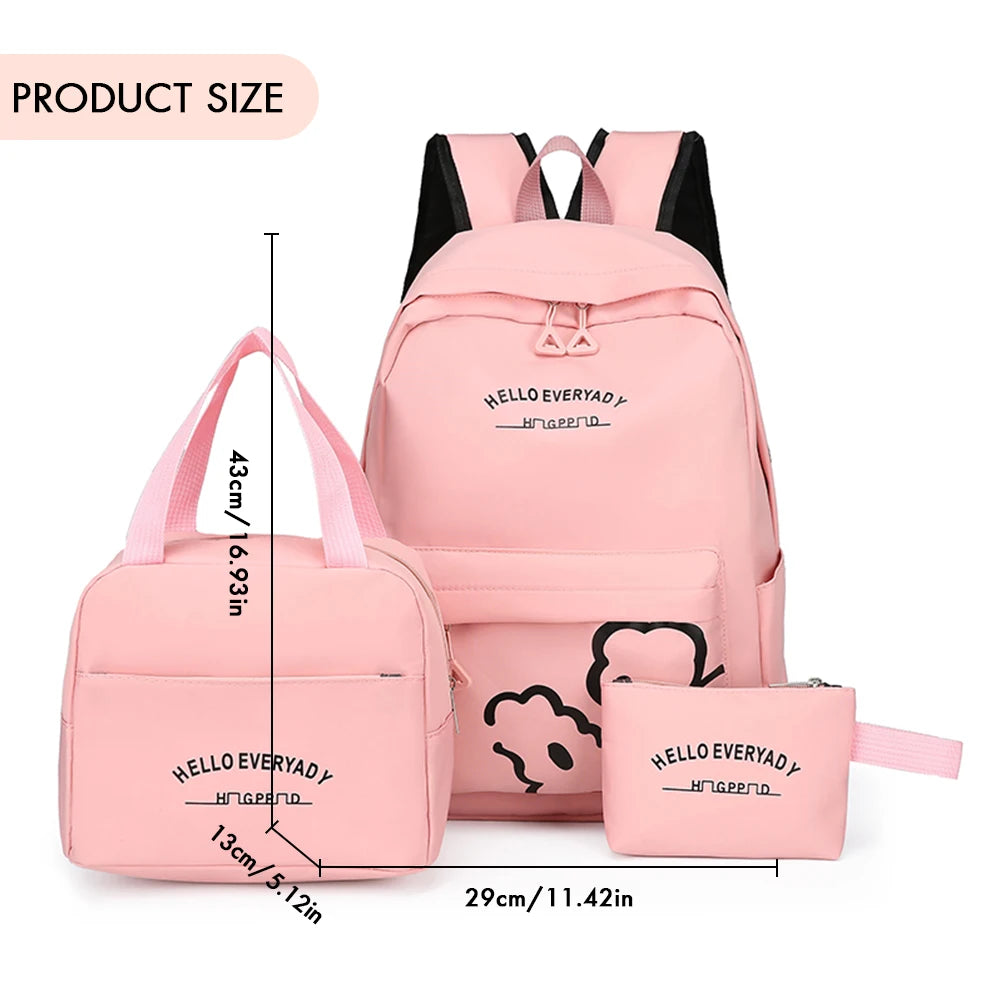 Chic Korean-Japanese Style Large Capacity Student Backpack – Junior & High School Teen Girls