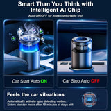 Smart Car Air Freshener – Ambient Light Mist Diffuser with Auto On/Off & Adjustable Fragrance Intensity