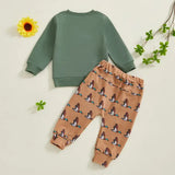 Wild Duck Embroidered 2-Piece Sweatshirt & Pants Set for Toddler Boys