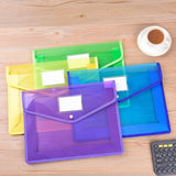 Waterproof Transparent Expandable Folder – Colorful File Organizer for Office, School & Home 📂