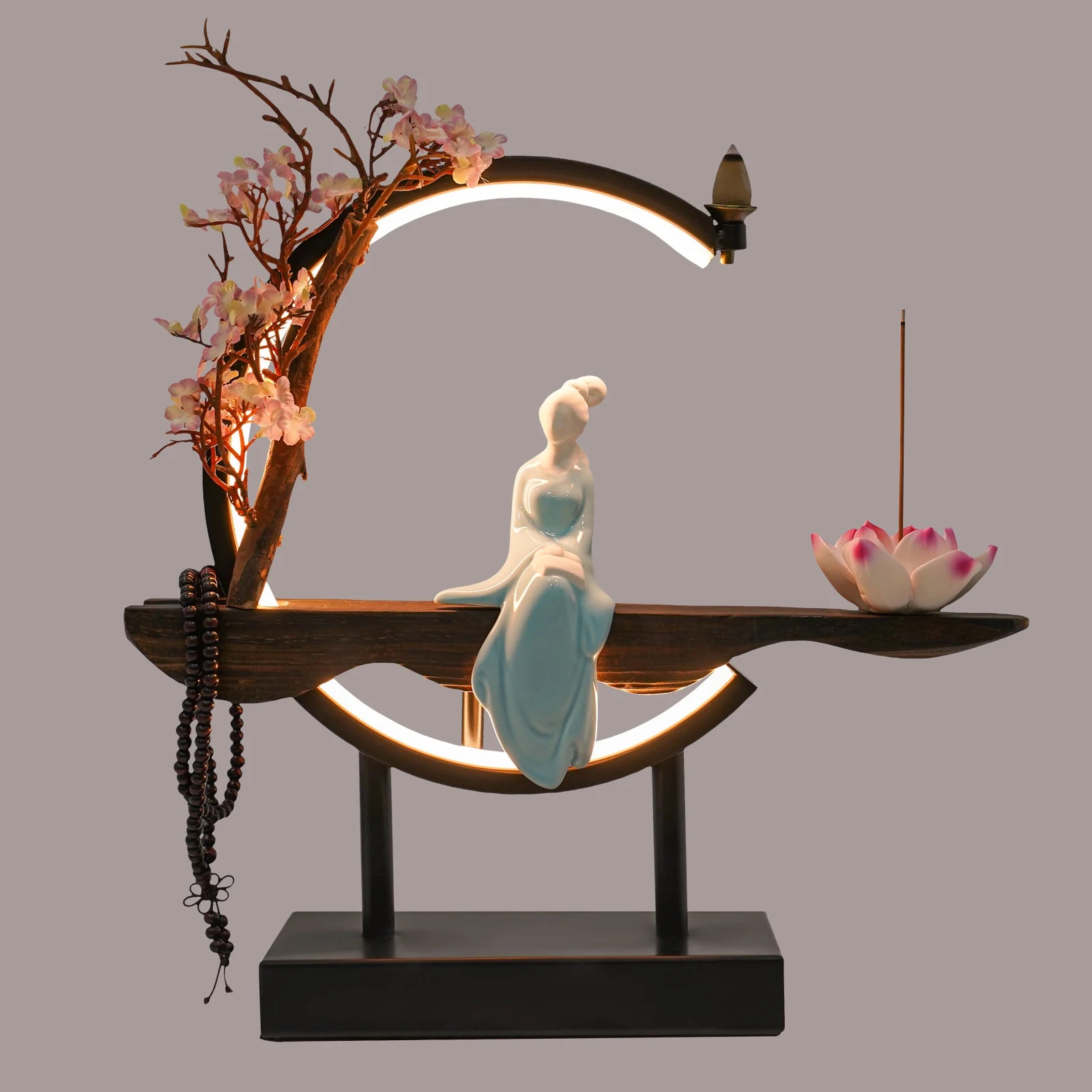 Modern Chinese Backflow Incense Burner – Elegant Ceramic Decor for Relaxation & Stress Relief 🌿🕯️