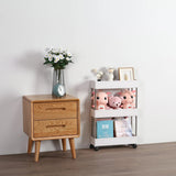 3-Layer Ultra-Thin Mobile Slim Storage Cart – Plastic & Stainless Steel, Suitable for Kitchen, Bathroom & Laundry