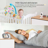 BOIFUN Baby Monitor with Cameraav and Audio, No WiFi, VOX Mode, Night Vision, 3.2'' HD Screen, Two-Way Audio, Baby Camera
