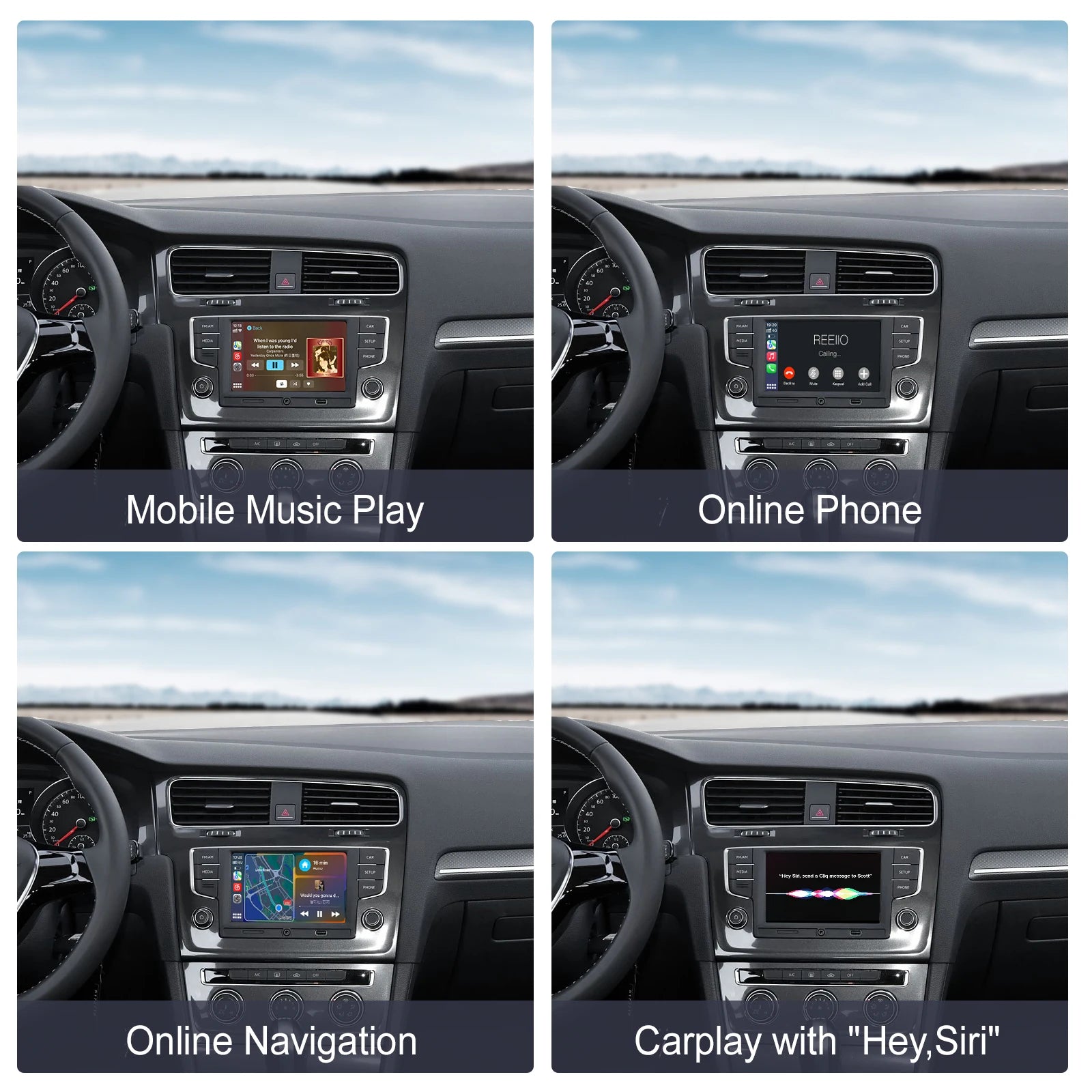 Wireless CarPlay & Android Auto module box – plug & play adapter for VW Volkswagen, Skoda Octavia, Golf MK7, Polo, Passat B8 MIB/MIB2