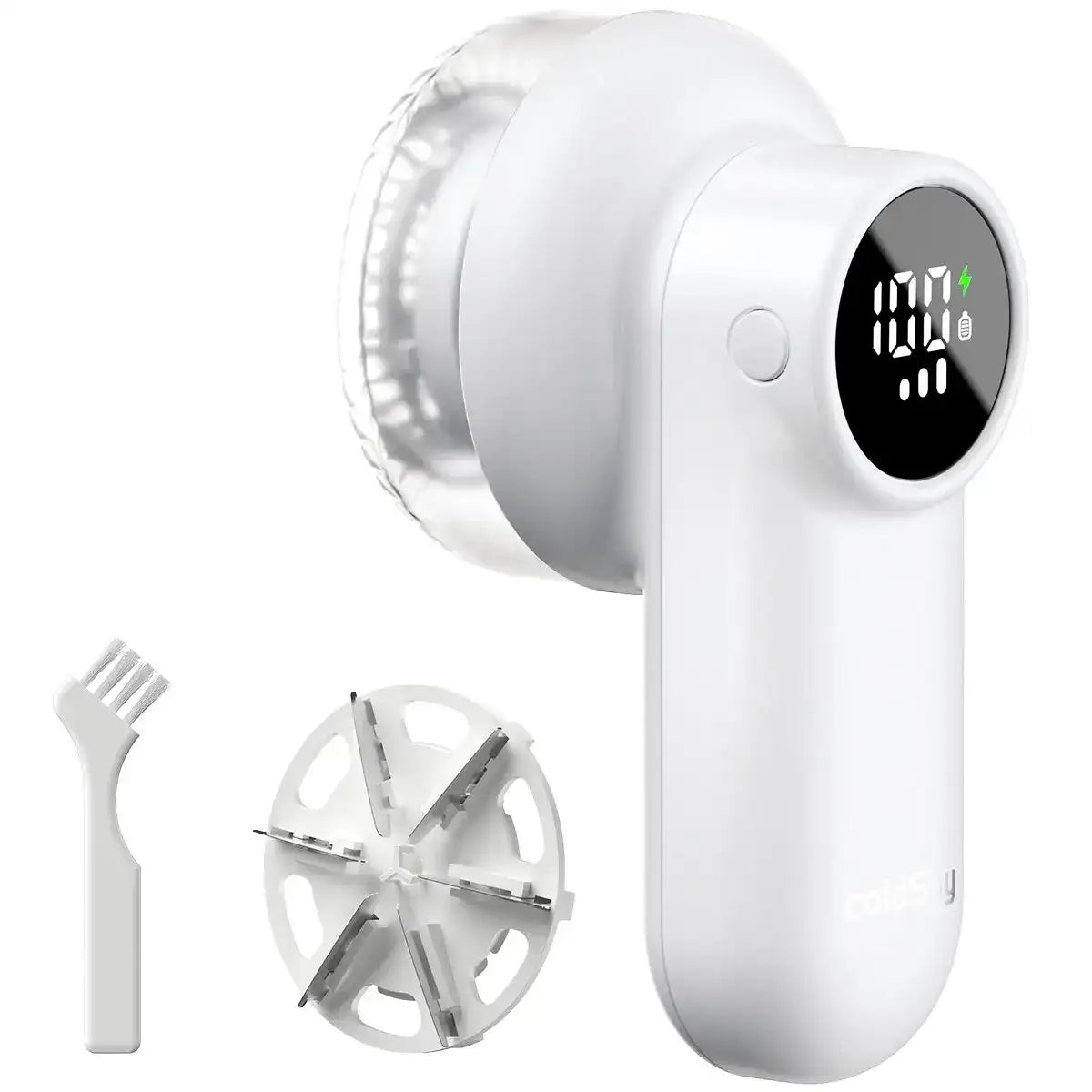 Electric Lint Remover – Rechargeable Fabric Shaver with LED Display & 3-Speed for Clothes & Upholstery