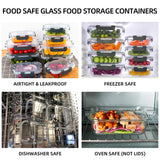 8-Piece Borosilicate Glass Food Storage Containers – BPA-Free Leakproof Meal Prep Set