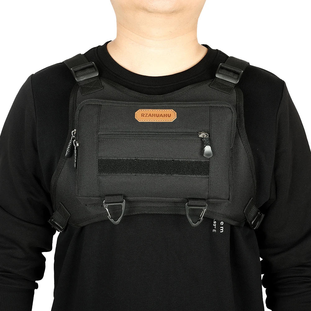 Fashion Sport Backpack with Multi-Pockets – Streetwear Chest Vest Bag with Adjustable Straps for Running & Travel