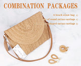 Women’s Woven Straw Envelope Clutch – Summer Beach Handbag & Casual Boho Purse for Vacations and Daily Use