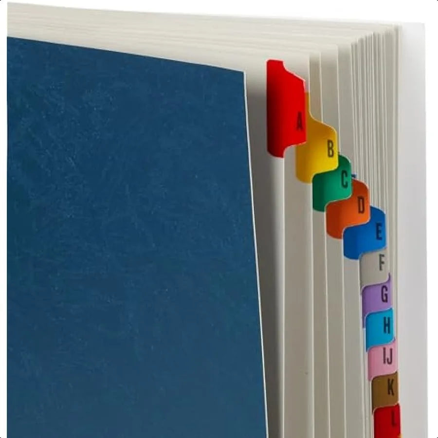Blue Summit® Expanding Desk File – Letter Size with A-Z 26-Tab Dividers