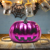 Novelty Pumpkin PU Leather Crossbody Bag – Women’s Halloween Messenger Purse