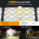 Solar Security Lights – 3000LM 3-Head Motion Sensor Flood Lights, 150° Wide Angle, Auto On/Off, 3 Modes (1/2/4 Pack Options)