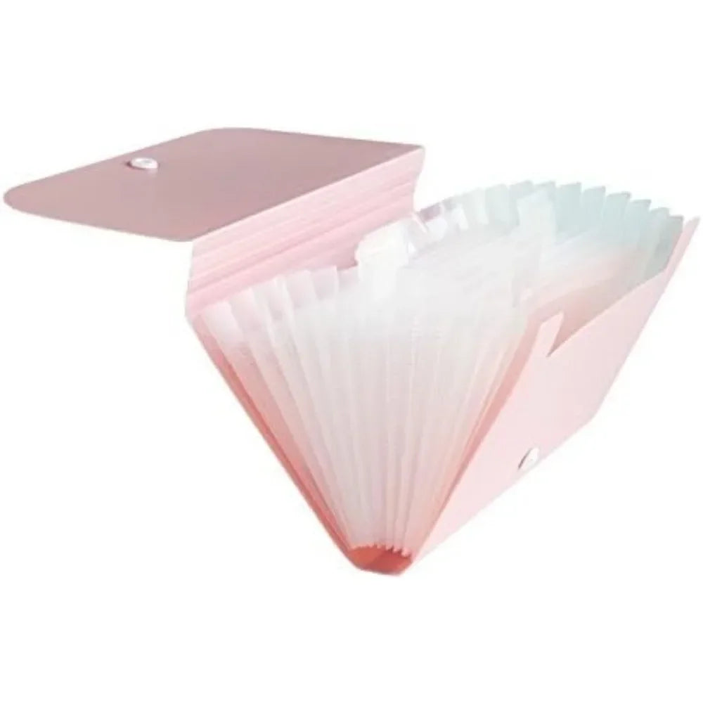 Mini Accordion Folder – 12-Pocket Small File Organizer for Cards, Coupons, Receipts & Tax Documents 💼