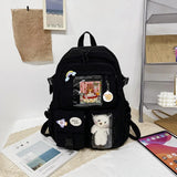 Cute Kawaii Large-Capacity Nylon Student Rucksack – Japanese Style Backpack for Teen Girls