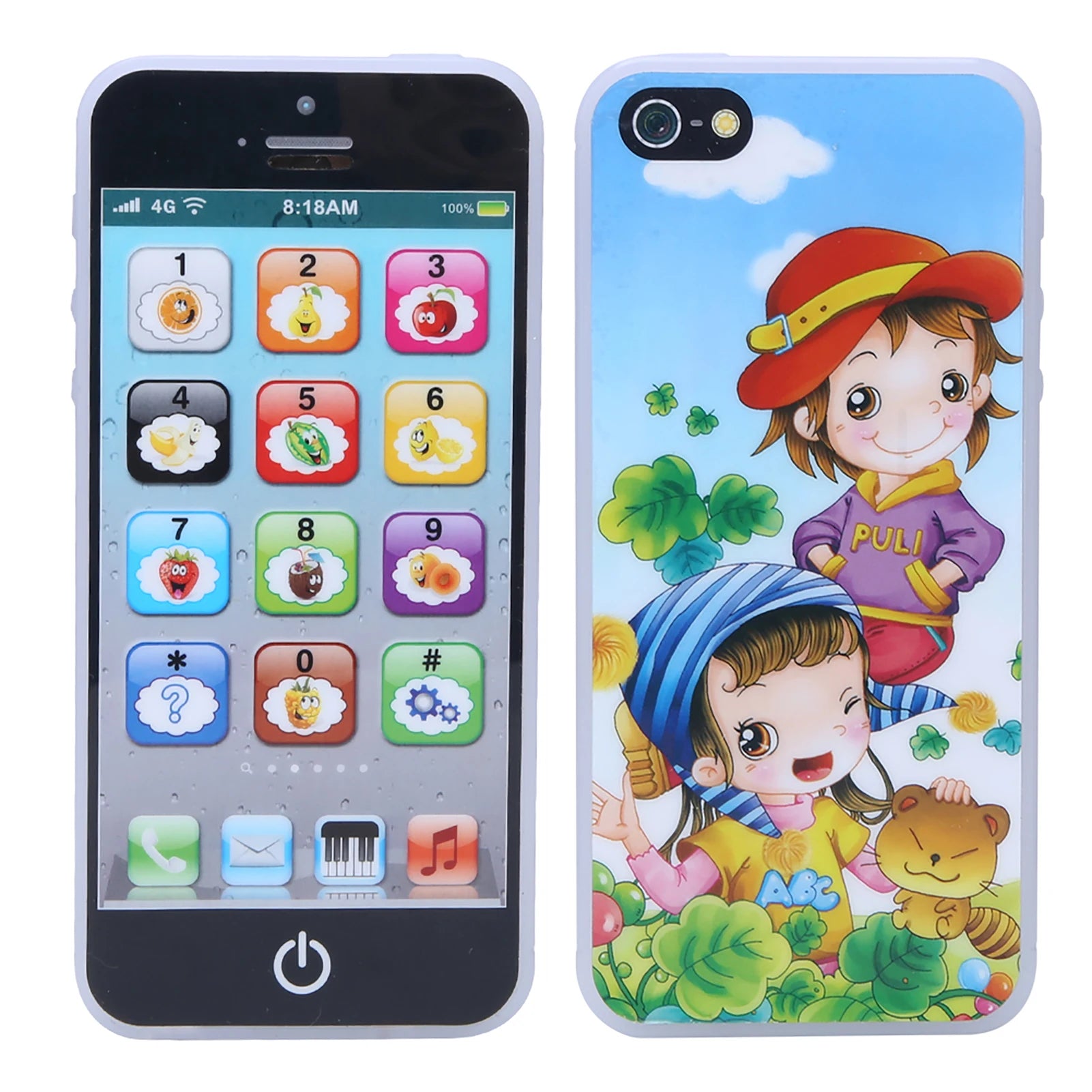 Baby English Learning Phone Toy – Touch Screen Educational Mobile with Music, Lights & Early Child Development Features