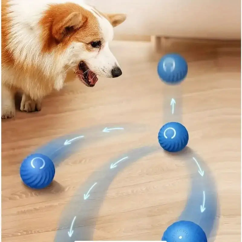 Gravity Intelligent Jumping Ball – USB Rechargeable Pet Toy for Cats & Dogs