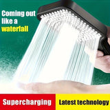 Large-Area High-Pressure Shower Head – 3 Modes Adjustable Water-Saving Spa-Style Nozzle