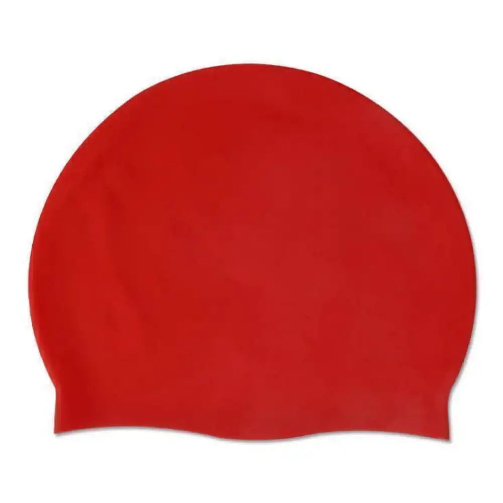 Solid Color Waterproof Swimming Cap for Men & Women – Long Hair Friendly Swim Hat 🏊‍♂️