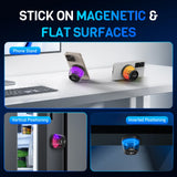 Cyber Style Magnetic Wireless Mini Speaker – 5.1 Surround Sound with Dual Stereo Bass & USB-C Charging