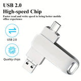 3-Pack 3-in-1 USB Flash Drives – High-Speed Metal Type-C Pen Drives 128GB/64GB/32GB/16GB/8GB for PC, Laptops & Tablets
