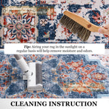 Retro Persian Sponge Carpet – Washable Non-Shedding Stain-Resistant Area Rug for Living Room & Home Décor