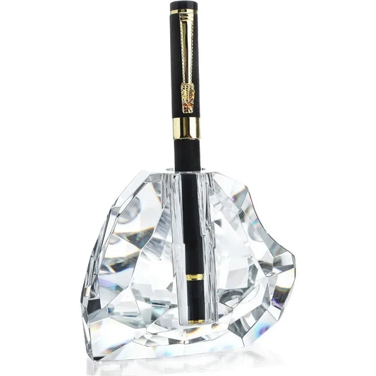 Heart-Shaped Glass Cut Pencil Holder – Desktop Pen & Tool Organizer for Office, Home & School