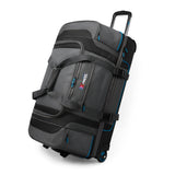 30″ Rolling Duffel Bag with Wheels & Telescopic Handle – Drop-Bottom Travel Handbag/Luggage Bag for Men & Women