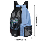 Mesh drawstring swim backpack – lightweight waterproof beach & school bag with adjustable straps for swimming, travel & holidays