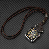 Leather Strap for Apple Watch – Bracelet Style Band for Ultra & Series 2–8, Compatible with 38/40/41/42/44/45/49mm Models