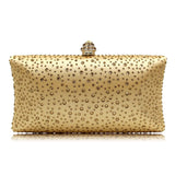 Women’s Fashion Rhinestone Clutch – Shiny PU Leather Handbag & Crossbody Shoulder Bag for Weddings & Parties