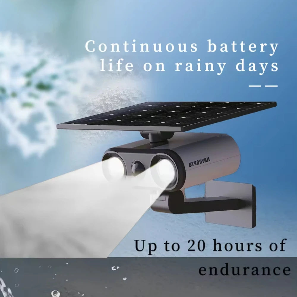 Multifunctional Solar Lamp – IP65 Waterproof Outdoor Light with PIR Motion Sensor & High-Efficiency Polycrystalline Solar Panels for Yard & Garage